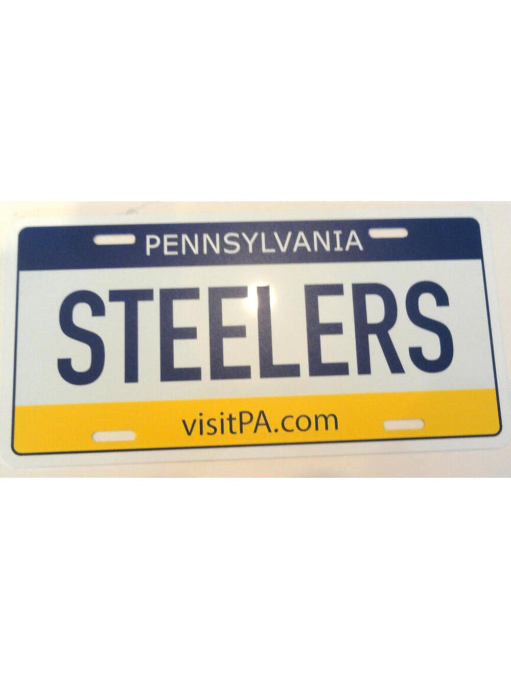 NEW PITTSBURGH STEELERS BLACK & YELLOW FULL SIZE TIN SIGN DECORATIVE PLATE 6"X12